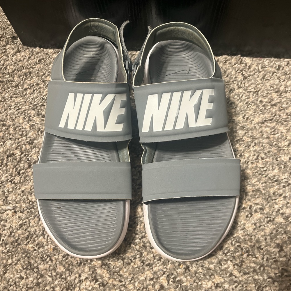 Nike Gray Slide Sandals